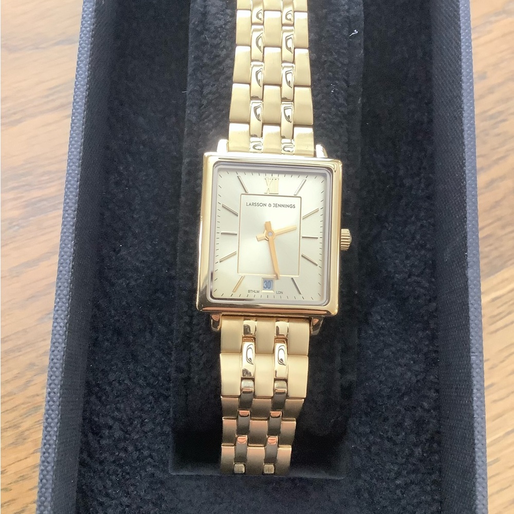 Larsson & Jennings Gold Tone Watch, New!